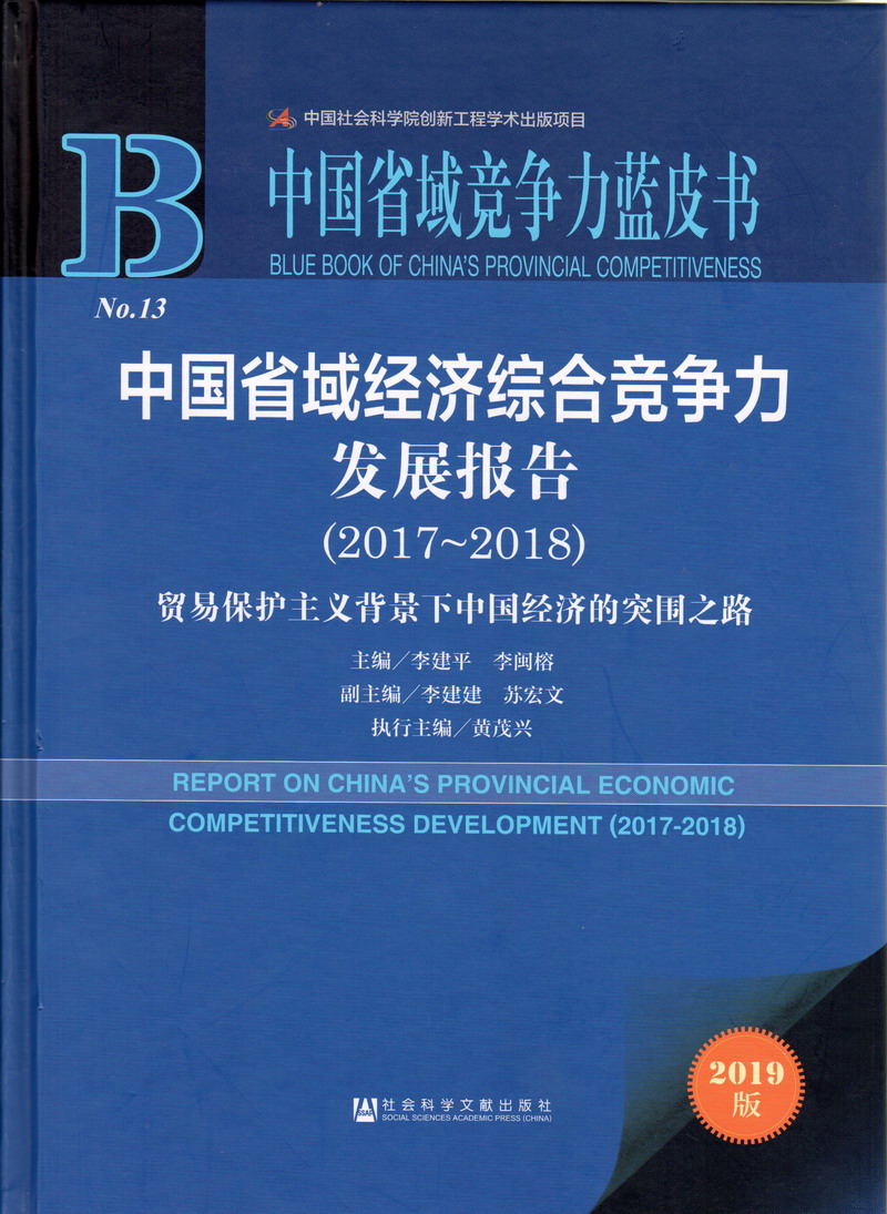 谁有操逼网址中国省域经济综合竞争力发展报告（2017-2018）